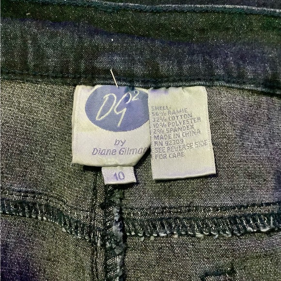 BOOTCUT DECORATIVE BLUE JEANS SIZE 10 - Picture 5 of 5